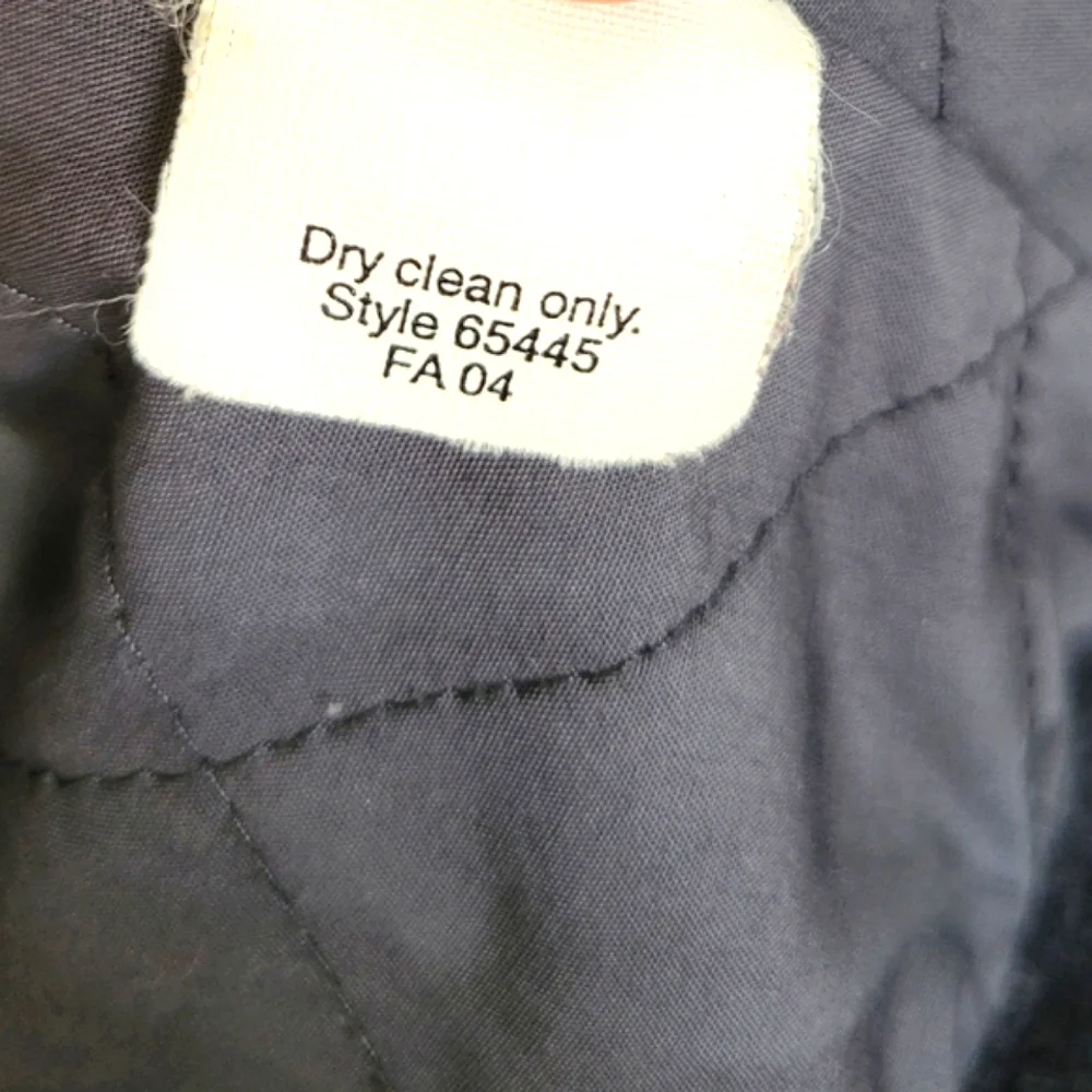 J.Crew wool Charcoal Grey Zip front quilted lined classic biker jacket